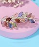 Yellow Chimes Hair Clips for Women Girls Barrette Hair Clips for Women Hair Accessories for Women Leafy Shaped Clips for Women Multicolor Crystal French Barrette Hair Clips for Women and Girls Gift For Women & Girls