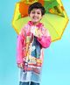 Clownfish Full Sleeves Hooded Raincoat Cartoon Print - Multicolour