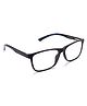 Intellilens Square Blue Cut Computer Glasses for Eye Protection Zero Power Anti Glare & Blue Light Filter Glasses UV Protection Eye Glass for Women  54-17-135 - Black & Blue