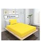 Filymore Solid Bedsheet for Single Bed 240 TC Pure Microfiber with 1 Pillow Cover Size Small - Yellow