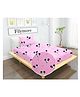 Filymore Mickey Mouse Single Bedsheet For Kids Designer Cartoon Printed Bedsheet and 1 Pillow Cover - Pink