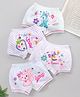 Bodycare Cotton Knit Shorts Pack of 4 - White (Print May Vary)