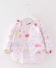 Thread Fairy Full Sleeves Washable Waterproof Baby Feeding Bibs Baby Bib Shirt with Pocket My Farm Medium - Pink
