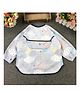 Thread Fairy Full Sleeves Washable Waterproof Baby Feeding Bibs Shirt with Pocket - Blue