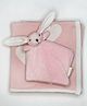 Thread Fairy Premium Super Soft & Warm Baby Blanket With Plush Toy - Pink