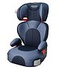 Graco Junior Plus Dx Adjustable Multi Recline Positions With Head Support Indigo Stripe Car Seat  - Blue