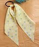 Stol'n Seamless Polka Dot Printed Ribbon Ponytail Hair Rubber Band -  Yellow