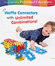 Intelliskills Big Waffle Connector Blocks Unlimited Play - 24 Pieces