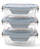 The Better Home Borosilicate Stackable Food Containers Pack of 3 - Blue
