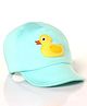 Bonfino Cotton Duck Appliqued Baseball Cap Mint Green - Diameter 47 cm