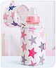 Babyhug Feeding Bottle Cover with Zip Star Print Pink - 330 ml