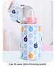 Babyhug Feeding Bottle Cover with Zip Elephant  Print Blue - Fits Upto 280 ml Bottle