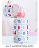 Babyhug Feeding Bottle Cover with Zip Circles Print Multicolour - Fits Upto 280 ml Bottle