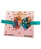 NYRA DESIGN STUDIO Mermaid Applique & Pearl Embellished Shimmer Layered Bow Headband - Green & Purple