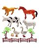 FunBlast Realistic Animal Figure Toy Farm Animals Set of 6 - Multicolour