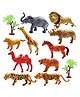 FunBlast Realistic Wild Animal Figure Toy Set of 10 - Multicolour