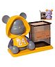 FunBlast Pen Stand Desk Organizer with Teddy Piggy Bank (Assorted Color)