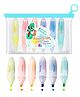 FunBlast Cute Cartoon Injection Highlighter Pen Pack of 6 - Multicolor