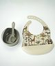 StarKiddo Smart Silicone Suction Bowl & Spoon with Waterproof Bib - Grey