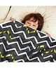 Divine Casa Microfiber Reversible Comforter Blanket For Toddler Upto 4 Years - Grey & White