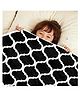 Divine Casa Microfiber Comforter Blanket For Toddler Upto 4 Years - Black & Grey