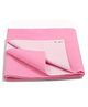 NeonateCare Microfiber Insta Dry Waterproof Baby Bed Protector Dry Sheet for Babies Small - Pink