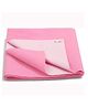 NeonateCare Microfiber Insta Dry Waterproof Baby Bed Protector Dry Sheet for Babies (Large -  Pink)