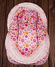 Mittenbooty Mosquito net bedding Jumbo in shining velvet fabric and sparkle net in Smiley print- Pink