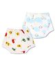 Plan B 100% Cotton Pack Of 2 Birds Printed Padded Potty Training Bloomers - White