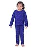 Funkrafts Full Sleeves Dinosaur Printed  Night Suit - Blue