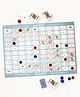 Baybee Sequence Board Game for Kids with Foldable Playing Board Mat 135 Chips & Play Cards Toys for Kids  - Multicolor