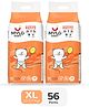 Mylo Baby Diaper Pants Extra Large XL Size 12-17 kgs with ADL Technology - 56 Count - 12 Hours Protection