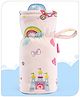 Babyhug 100% Cotton Premium Feeding Bottle Cover with Sherpa Lining Princess Castle Print - Fits upto 330 ml