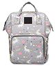 Chinmay Kids Large Capacity Diaper Backpack with Insulated Bottle Storage - Grey