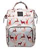Chinmay Kids Large Capacity Unicorn Design Diaper Backpack with Insulated Bottle Storage -  Grey