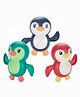 Negocio Wind Up Swimming Penguin Bath Toy Toddlers Swimming Floating Playing Toy in Bathroom Beach Pool Colorful Water Toys Pack of 3 - Multicolour