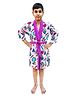 Tom & Jerry by Sassoon Printed Cotton Bathrobe - Puple