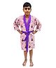 Disney Frozen by Sassoon Printed Cotton Bathrobe - Pink