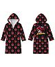Sassoon Spiderman Printed Cotton Bathrobe - Maroon