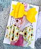 FOLLOW THE NEEDLE Set Of 2 Sunflowers And Shimmery Hair Bow Clips - Yellow