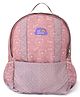 Mi Arcus Cloud Print Rectangular Shape Backpack for Preschool | Kindergarden | K.G-1 | K.G-2| School Picnic Travel Bag for Kids- Pack of 1 Pink- 15 Inch