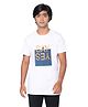 TeenTrums Half Sleeves Say Yes Graphic Printed Tee - Grey Melange