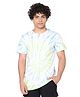 TeenTrums Half Sleeves Spiral Tie & Dyed Tee - White