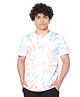 TeenTrums Half Sleeves Spiral Tie & Dyed Tee - White