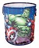 Marvel By Kuber Mart Industries Avengers Print Waterproof & Foldable Round Laundry Bag with Handle - Navy Blue