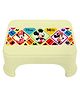 Disney By Kuber Mart Industries  Mickey & Minnie  Print Bathroom  Durable Plastic Stool For Kitchen & Kid Patla For Toilet  - Cream