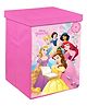 Disney By Kuber Mart Industries Princess Print Foldable Laundry Box with Lid & Handles - Pink