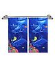 Kuber Industries Kids Bath Towel Soft Cotton & Sides Stitched Baby Towel Aquarium Print Pack Of 2 - Navy Blue