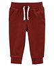 Carter's Ohkosh Pull On Fleece Joggers- Red