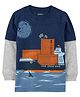 Carter's Ship Layered-Look Jersey Tee - Navy Blue